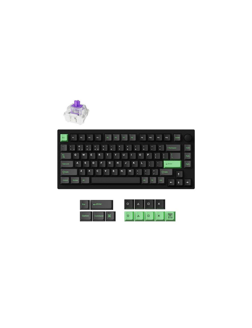 KEYBOARD WRL P1 HE RGB/BLACK P1H-M1Z KEYCHRON