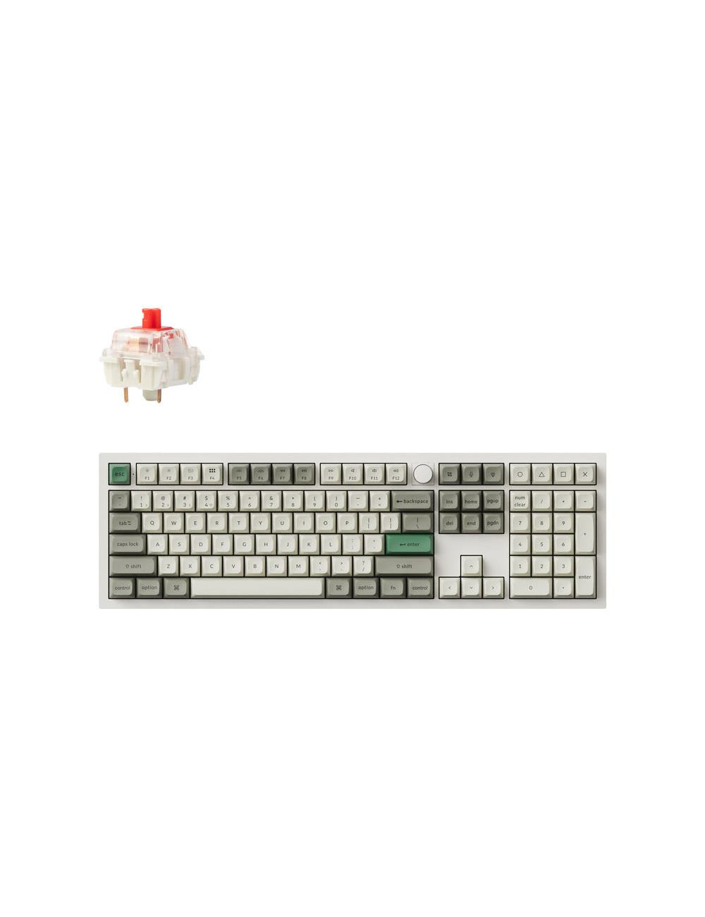 KEYBOARD WRL Q6 MAX RGB/SHELL WHITE Q6M-P1 KEYCHRON