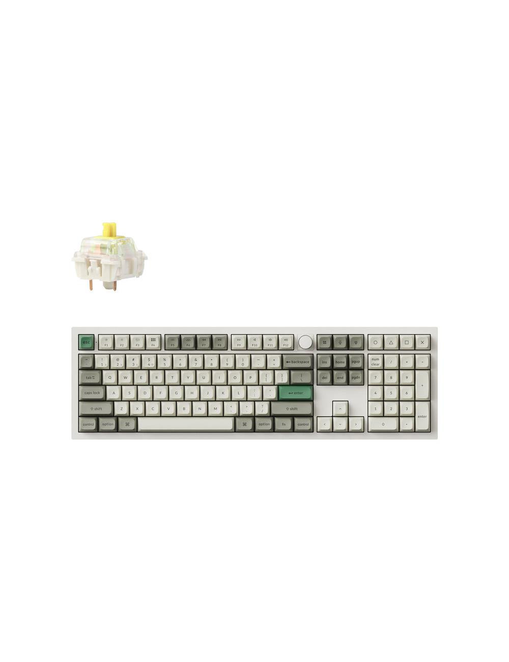 KEYBOARD WRL Q6 MAX RGB/SHELL WHITE Q6M-P4 KEYCHRON