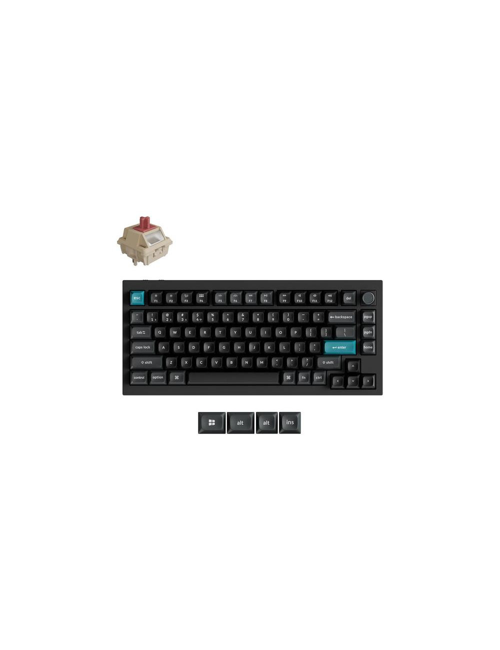 KEYBOARD WRL Q1 ULTRA/BLACK Q1U-M1 KEYCHRON
