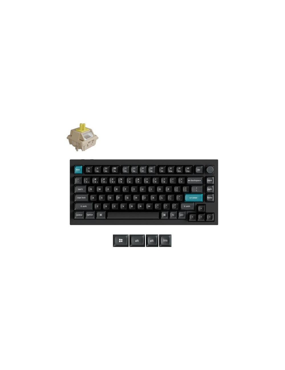KEYBOARD WRL Q1 ULTRA/BLACK Q1U-M4 KEYCHRON