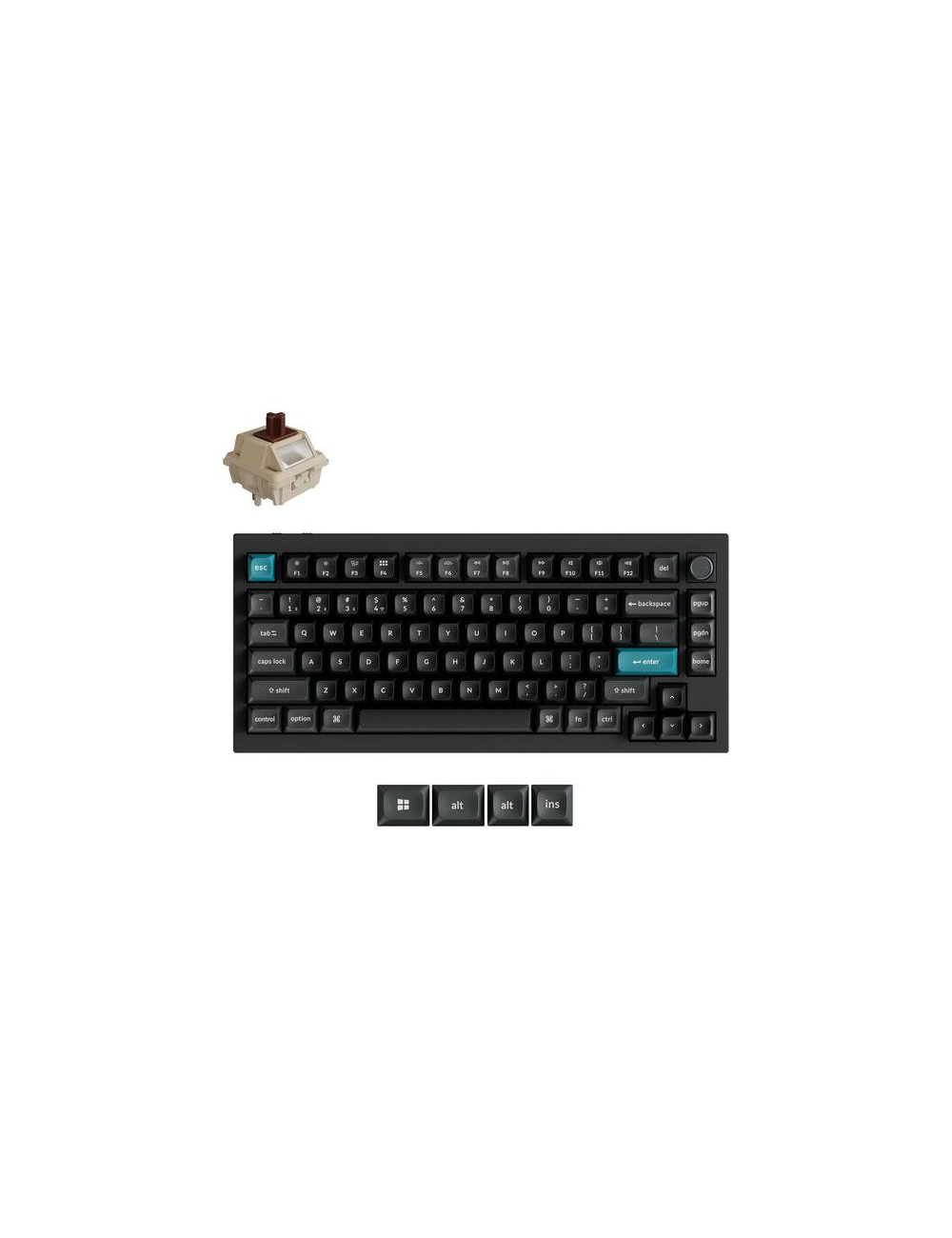 KEYBOARD WRL Q1 ULTRA/BLACK Q1U-M3 KEYCHRON