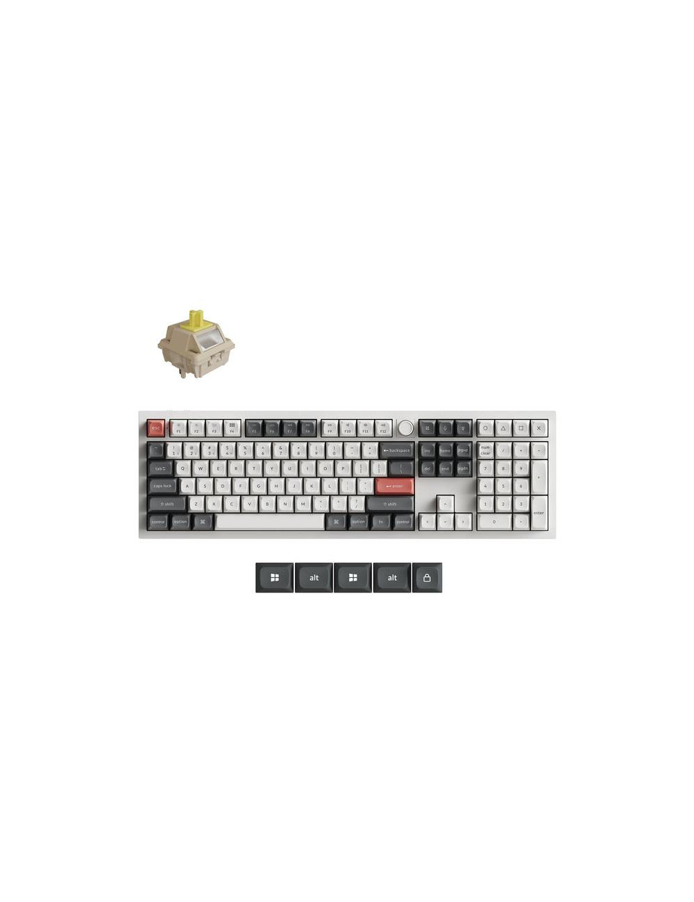 KEYBOARD WRL Q6 ULTRA/WHITE Q6U-P4 KEYCHRON