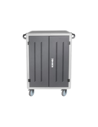 Digitus | Black | Charging Trolley 30 Notebooks / Tablets up to 16" | Pressure lock system with swiveling lever handle on the fr
