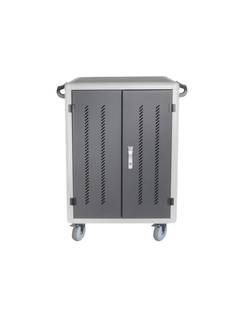 Digitus | Black | Charging Trolley 30 Notebooks / Tablets up to 16" | Pressure lock system with swiveling lever handle on the fr