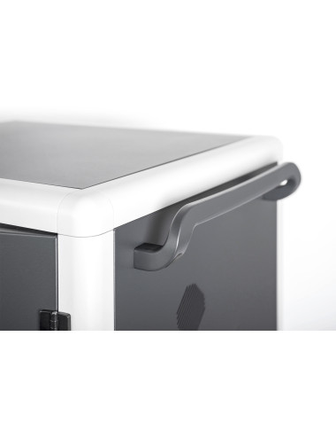 Digitus | Black | Charging Trolley 30 Notebooks / Tablets up to 16" | Pressure lock system with swiveling lever handle on the fr