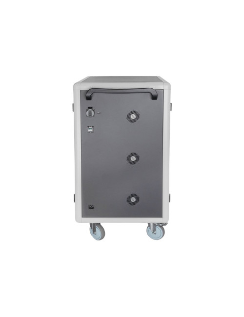 Digitus | Black | Charging Trolley 30 Notebooks / Tablets up to 16" | Pressure lock system with swiveling lever handle on the fr