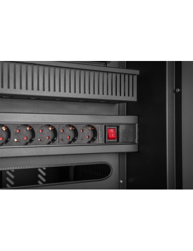 Digitus | Black | Charging Trolley 30 Notebooks / Tablets up to 16" | Pressure lock system with swiveling lever handle on the fr