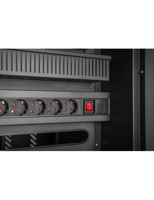 Digitus | Black | Charging Trolley 30 Notebooks / Tablets up to 16" | Pressure lock system with swiveling lever handle on the fr