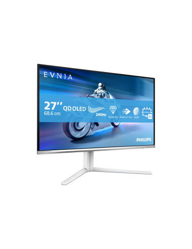 Philips 27M2N6501L/00 | 27 " | QD-OLED | 16:9 | 240 Hz | 0.03 ms | 2560 x 1440 pixels | 400 cd/m | HDMI ports quantity 2 | White