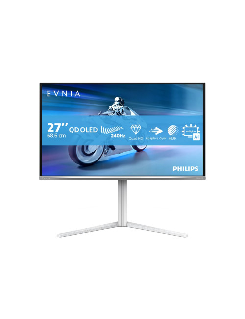 Philips 27M2N6501L/00 | 27 " | QD-OLED | 16:9 | 240 Hz | 0.03 ms | 2560 x 1440 pixels | 400 cd/m | HDMI ports quantity 2 | White