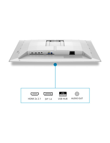 Philips 27M2N6501L/00 | 27 " | QD-OLED | 16:9 | 240 Hz | 0.03 ms | 2560 x 1440 pixels | 400 cd/m | HDMI ports quantity 2 | White