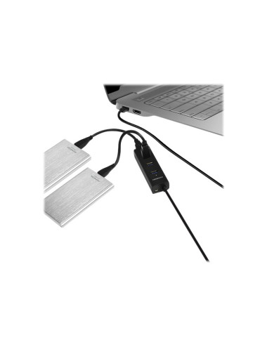 AXAGON HUE-S2BL USB3.0 CHARGING hub