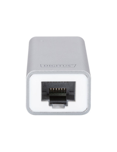 Digitus | USB Type C 3.0 Gigabit Ethernet Adapter 10/100/1000 Mbps | DN-3024 | USB Type-C to RJ45