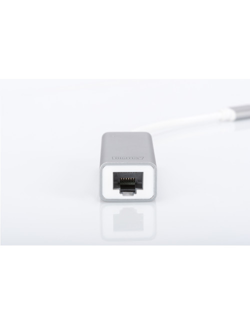 Digitus | USB Type C 3.0 Gigabit Ethernet Adapter 10/100/1000 Mbps | DN-3024 | USB Type-C to RJ45