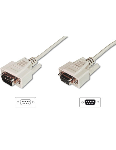Digitus Data transfer extension cable, D-Sub9/St - D-Sub9/Bu | AK-610203-030-E