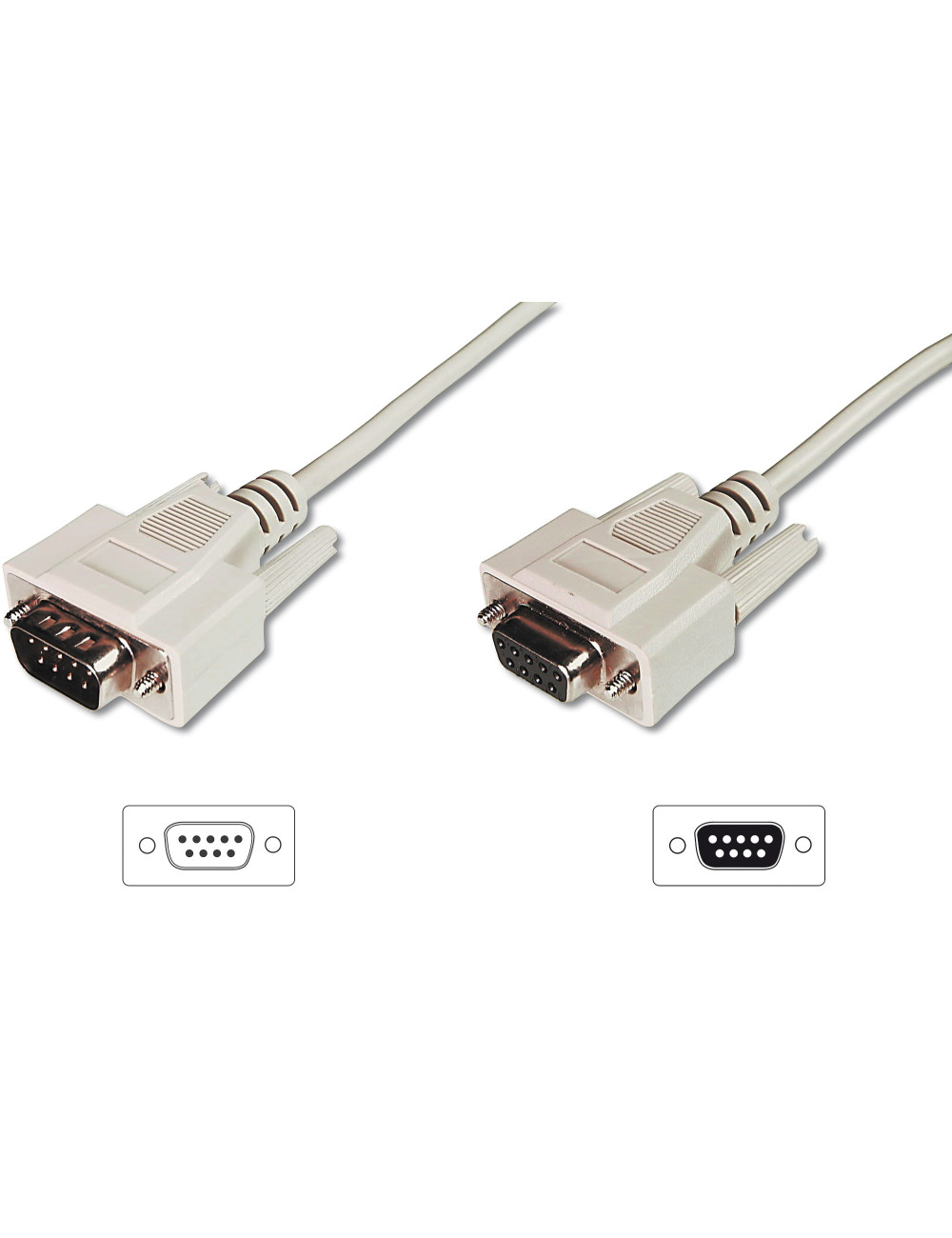 Digitus Data transfer extension cable, D-Sub9/St - D-Sub9/Bu | AK-610203-030-E
