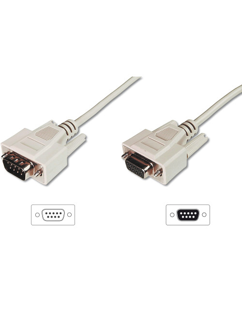 Digitus Data transfer extension cable, D-Sub9/St - D-Sub9/Bu | AK-610203-030-E