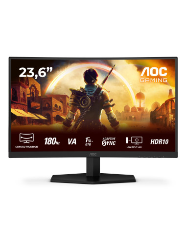 LCD Monitor|AOC|23.6 "|1920 x 1080 pixels|Full HD|Native aspect ratio 16:9|LED|Curved|C24G42E