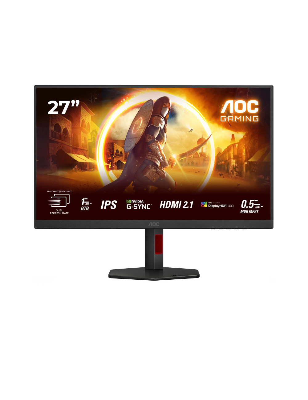 LCD Monitor|AOC|27 "|3840 x 2160 pixels|4K Ultra HD|Native aspect ratio 16:9|LED|Flat|U27G4R