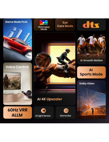 Hisense 4K TV | 85A6Q | 85 | Smart TV | VIDAA | UHD | Black