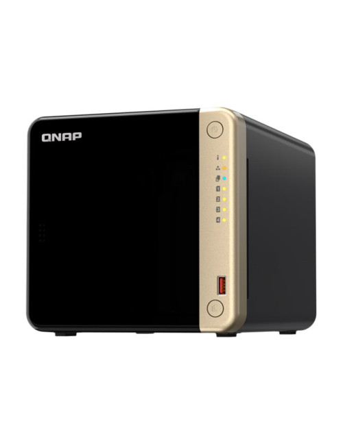 QNAP | 4-Bay desktop NAS | TS-464-8G | Intel Celeron | N5095 4-core | Processor frequency 2.9 GHz | 8 GB