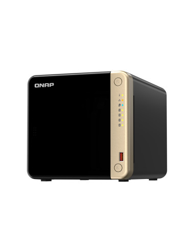 QNAP | 4-Bay desktop NAS | TS-464-8G | Intel Celeron | N5095 4-core | Processor frequency 2.9 GHz | 8 GB