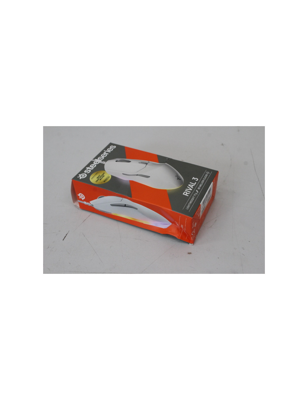 SALE OUT. Steelseries Rival 3 Gen 2 Gaming Mouse, White | SALE OUT. SteelSeries Gaming Mouse | Rival 3 Gen 2 | Wired | White | D