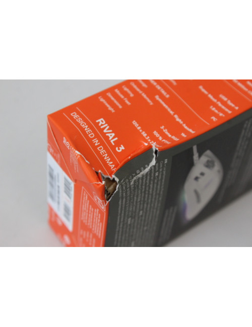 SALE OUT. Steelseries Rival 3 Gen 2 Gaming Mouse, White | SALE OUT. SteelSeries Gaming Mouse | Rival 3 Gen 2 | Wired | White | D