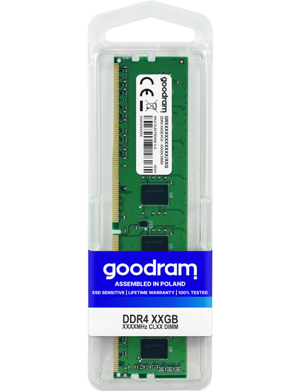 MEMORY DIMM 16GB PC25600 DDR4/GR3200D464L22/16G GOODRAM