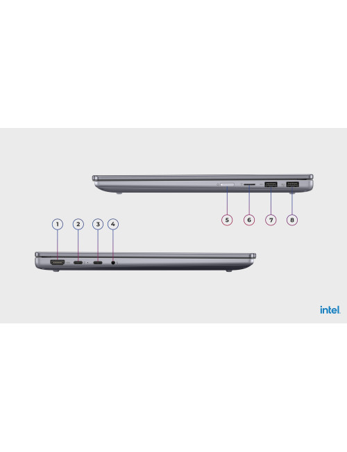 Lenovo IdeaPad 5 2-in-1 14IRH9 | Luna Grey | 14 " | OLED | Touchscreen | WUXGA | 1920 x 1200 pixels | Glossy | Intel Core i5 | i