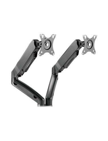 ICY BOX IB-MS304-T, Monitor stand with desk mounted base, for two screens, size up to 27'' | Raidsonic