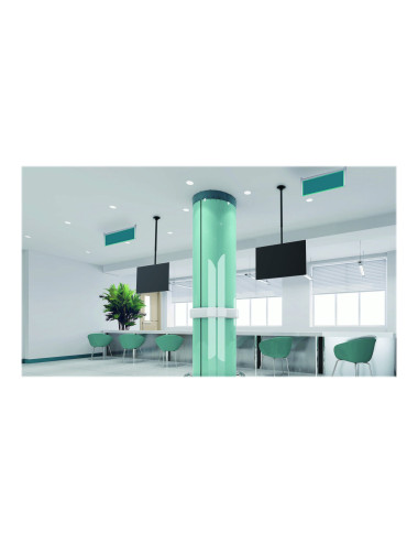 Neomounts Ceiling mount | FPMA-C340BLACK Monitor/TV mount ceiling screen | Adjustable Height, Rotate, Tilt, Swivel | 32-75 " | M