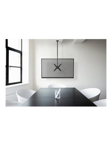 Neomounts Ceiling mount | FPMA-C340BLACK Monitor/TV mount ceiling screen | Adjustable Height, Rotate, Tilt, Swivel | 32-75 " | M