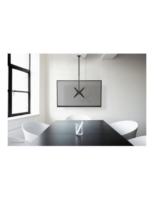 Neomounts Ceiling mount | FPMA-C340BLACK Monitor/TV mount ceiling screen | Adjustable Height, Rotate, Tilt, Swivel | 32-75 " | M