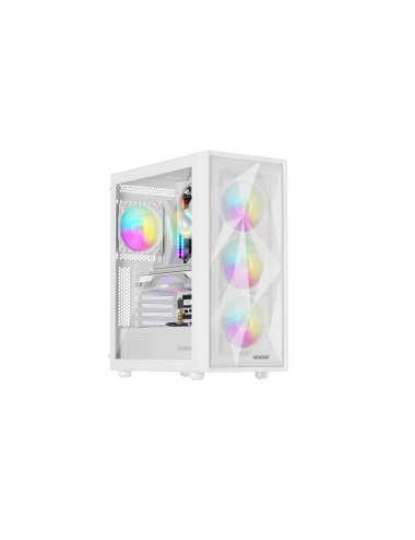 Genesis Gaming PC Case | Diaxid 605 ARGB | White | Midi Tower | Power supply included No