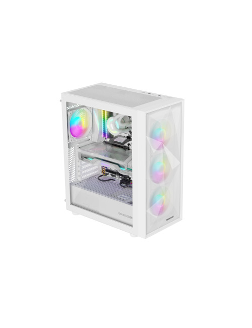 Genesis Gaming PC Case | Diaxid 605 ARGB | White | Midi Tower | Power supply included No
