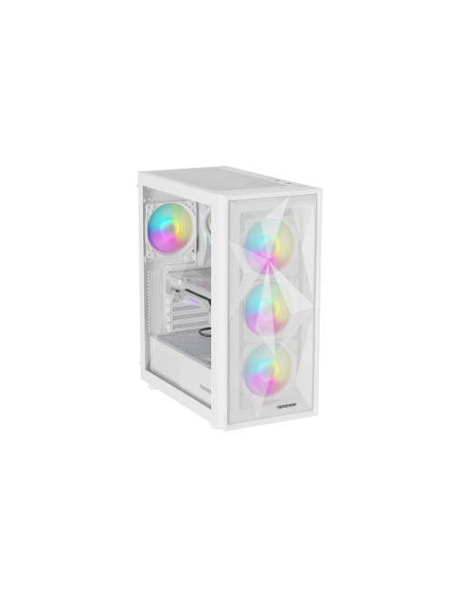 Genesis Gaming PC Case | Diaxid 605 ARGB | White | Midi Tower | Power supply included No