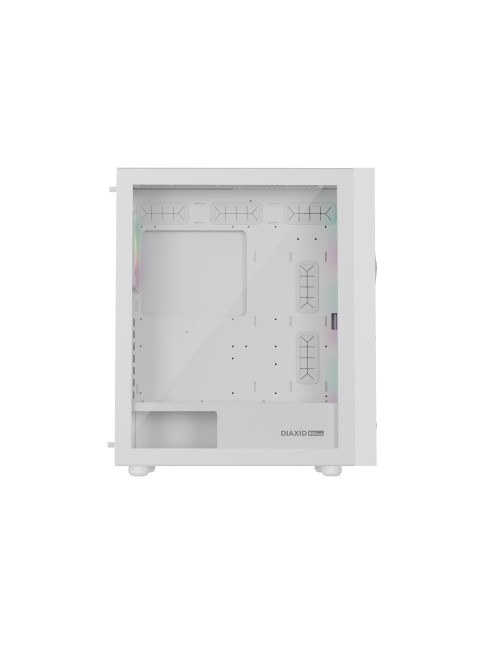 Genesis Gaming PC Case | Diaxid 605 ARGB | White | Midi Tower | Power supply included No