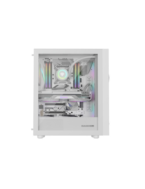 Genesis Gaming PC Case | Diaxid 605 ARGB | White | Midi Tower | Power supply included No