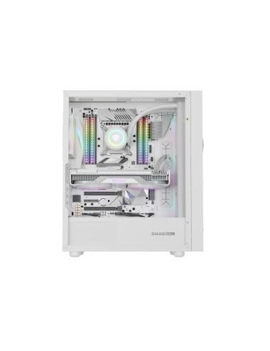 Genesis Gaming PC Case | Diaxid 605 ARGB | White | Midi Tower | Power supply included No