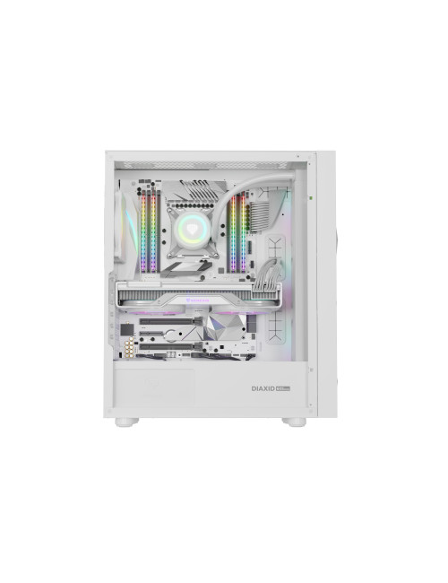 Genesis Gaming PC Case | Diaxid 605 ARGB | White | Midi Tower | Power supply included No