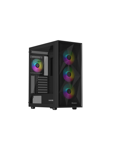 Genesis Gaming PC Case | Diaxid 605 ARGB | Black | Midi Tower | Power supply included No