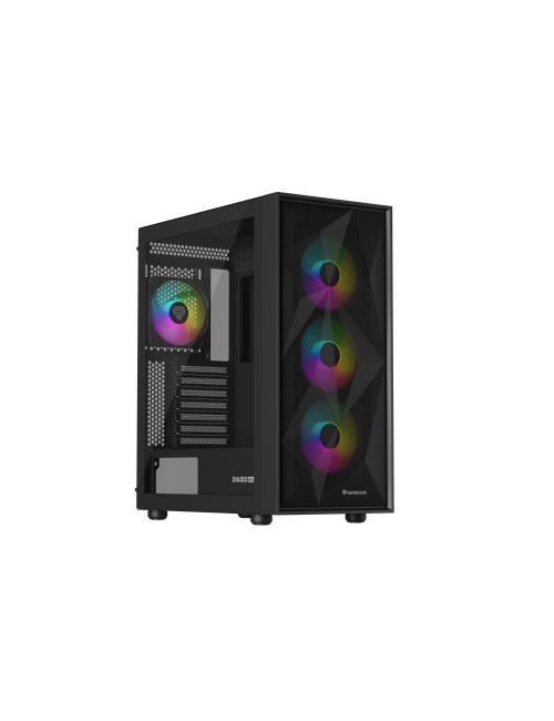 Genesis Gaming PC Case | Diaxid 605 ARGB | Black | Midi Tower | Power supply included No