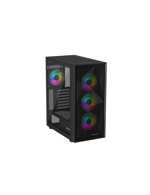 Genesis Gaming PC Case | Diaxid 605 ARGB | Black | Midi Tower | Power supply included No