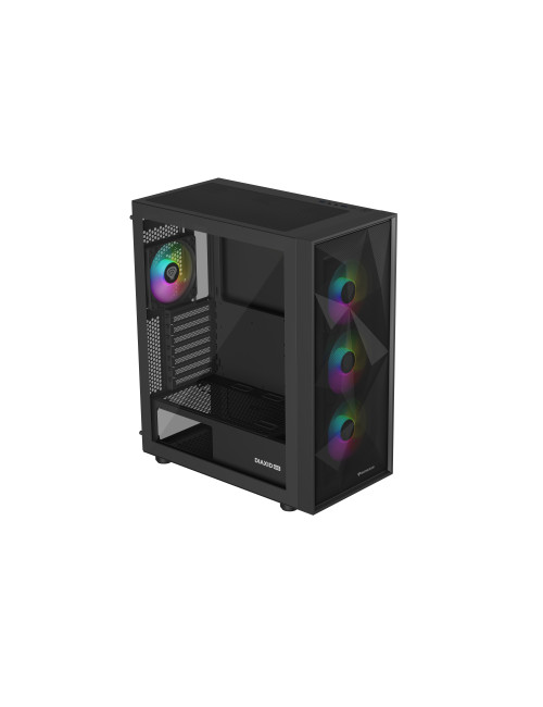 Genesis Gaming PC Case | Diaxid 605 ARGB | Black | Midi Tower | Power supply included No