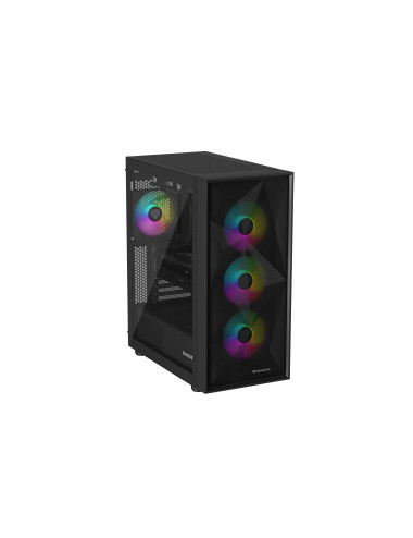 Genesis Gaming PC Case | Diaxid 605 ARGB | Black | Midi Tower | Power supply included No