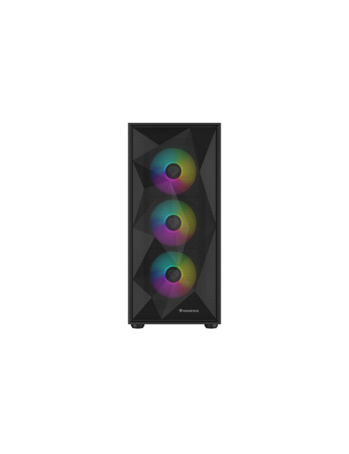 Genesis Gaming PC Case | Diaxid 605 ARGB | Black | Midi Tower | Power supply included No