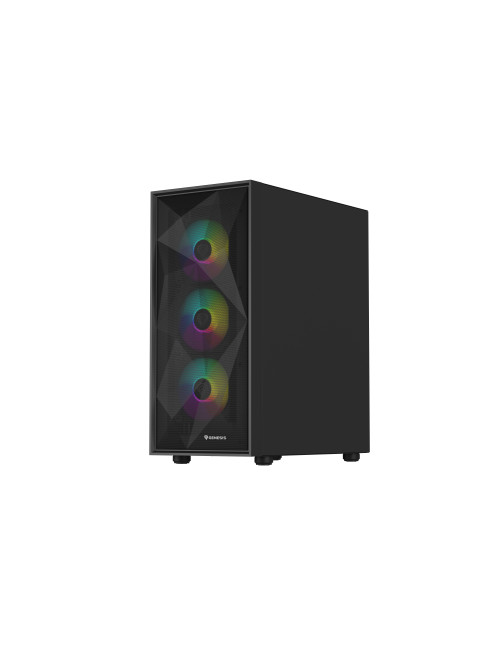 Genesis Gaming PC Case | Diaxid 605 ARGB | Black | Midi Tower | Power supply included No