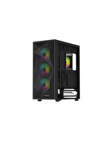 Genesis Gaming PC Case | Diaxid 605 ARGB | Black | Midi Tower | Power supply included No